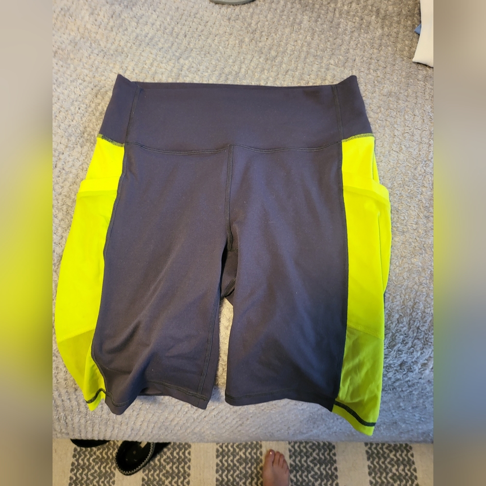 Fabletics powerhold shorts with pockets.